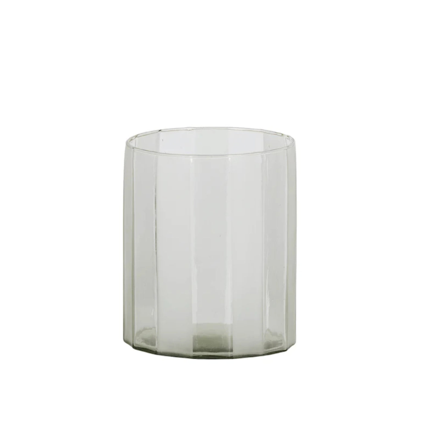 Andon Glass Vase Clear Stripe
