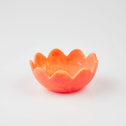 Small Orange Petal Resin Bowl