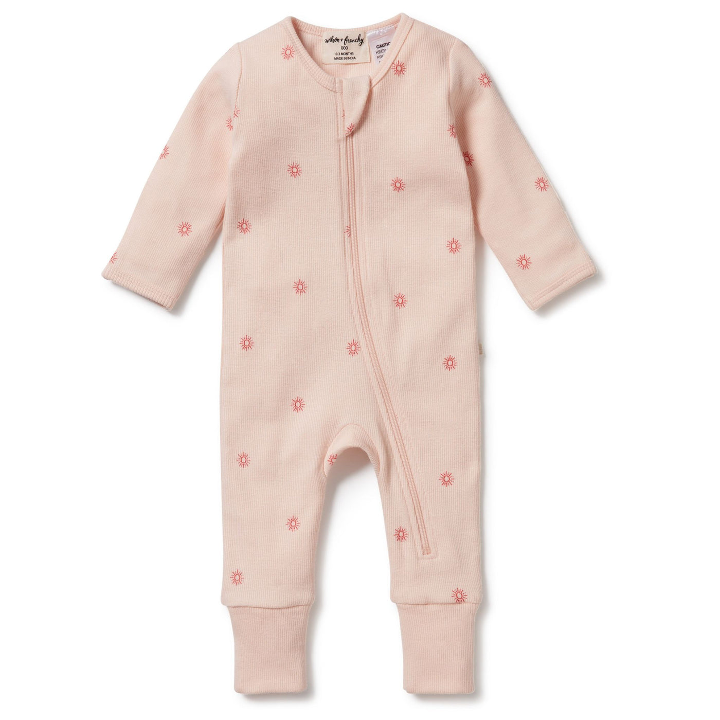 Wilson and Frenchy Petit Soleil Organic Zipsuit with Feet