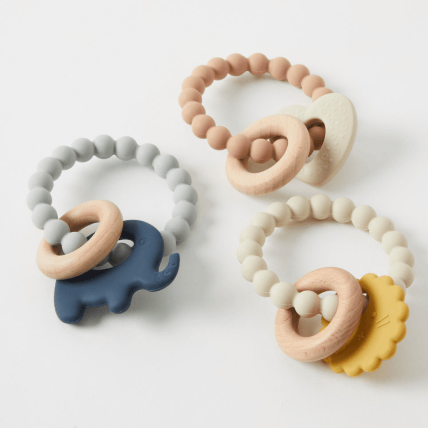 Mika Silicone and Wood Teether
