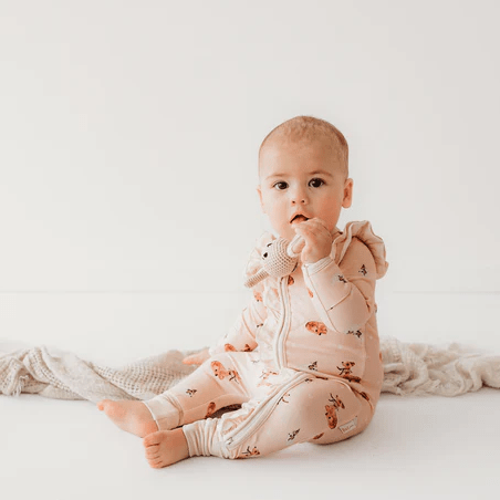 Child Of Mine Bamboo Classic Fawn Zipsuit