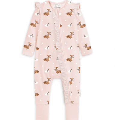 Child Of Mine Bamboo Classic Fawn Zipsuit