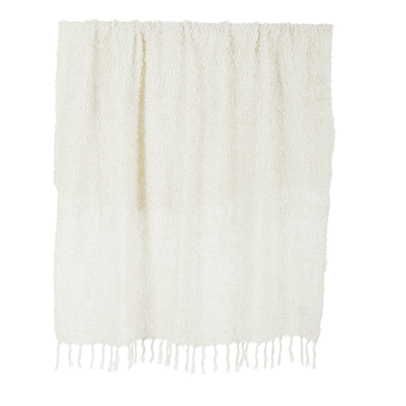 Burbuja Cot Blend Throw in Ivory