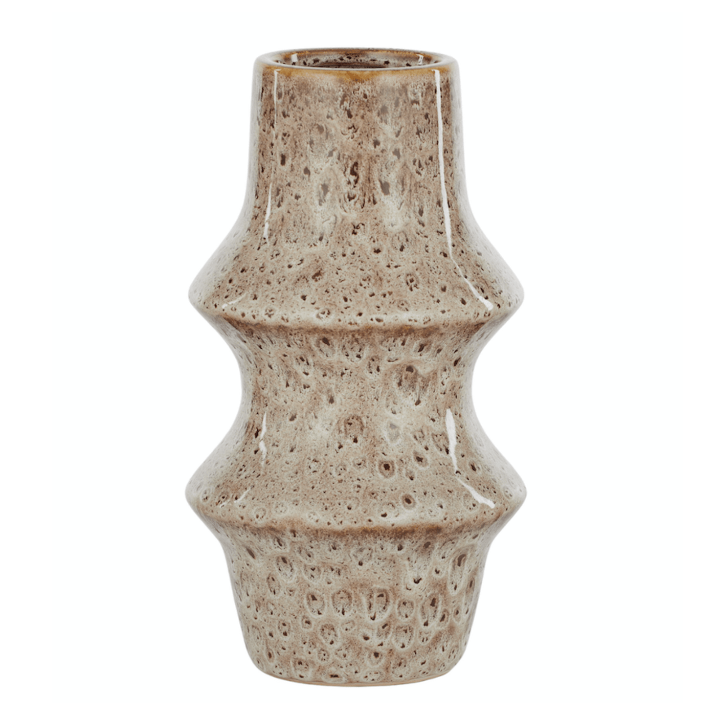 Brindle Ceramic Vase Cocoa