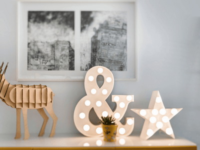 Ampersand lights make a statement at The Corner Booth