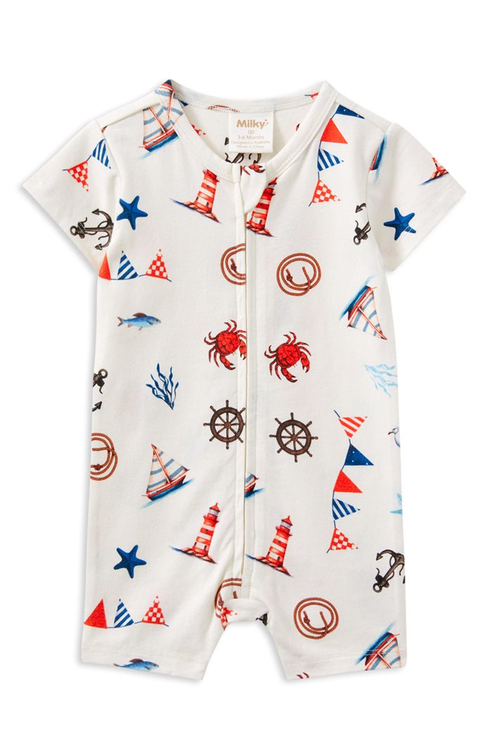 Milky Clothing Seaside Zip Romper