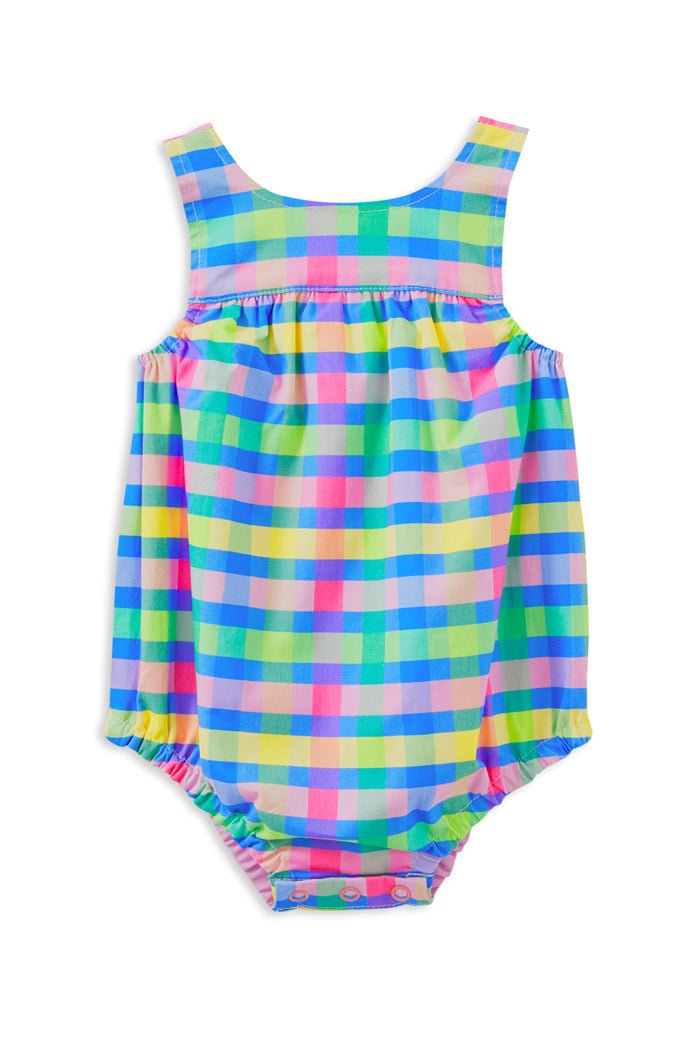 Milky Clothing Picnic Check Playsuit