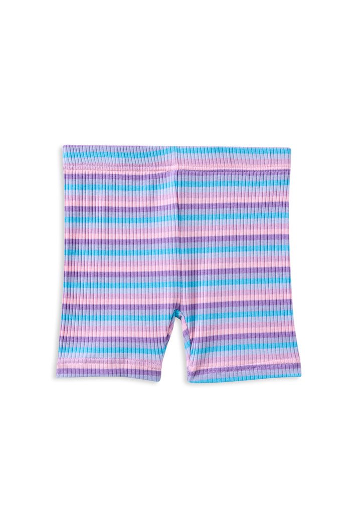 Milky Clothing Lilac Stripe Rib Bike Short