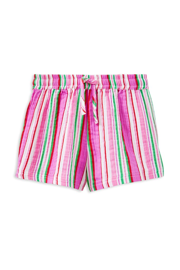 Milky Clothing Girls Crinkle Stripe Short