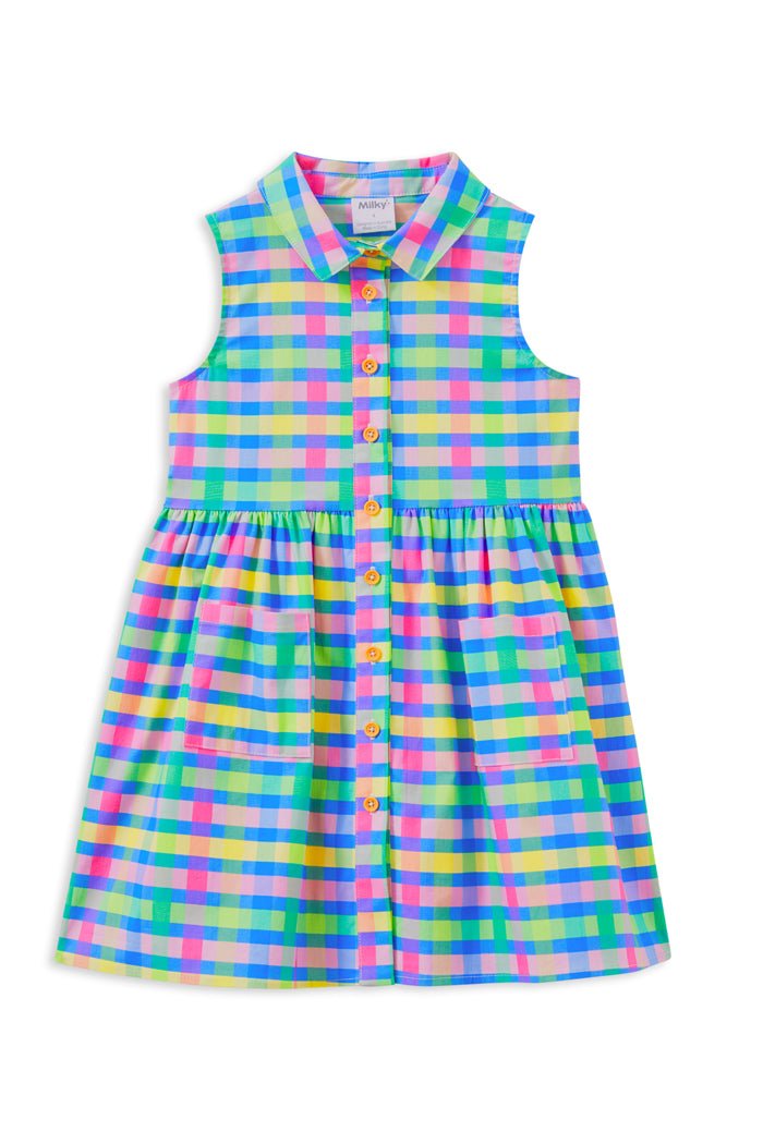 Milky Clothing Picnic Check Dress