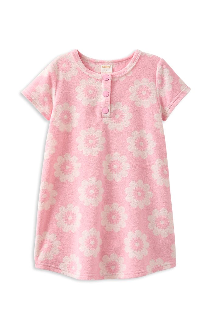 Milky Clothing Floral Terry Towelling Dress