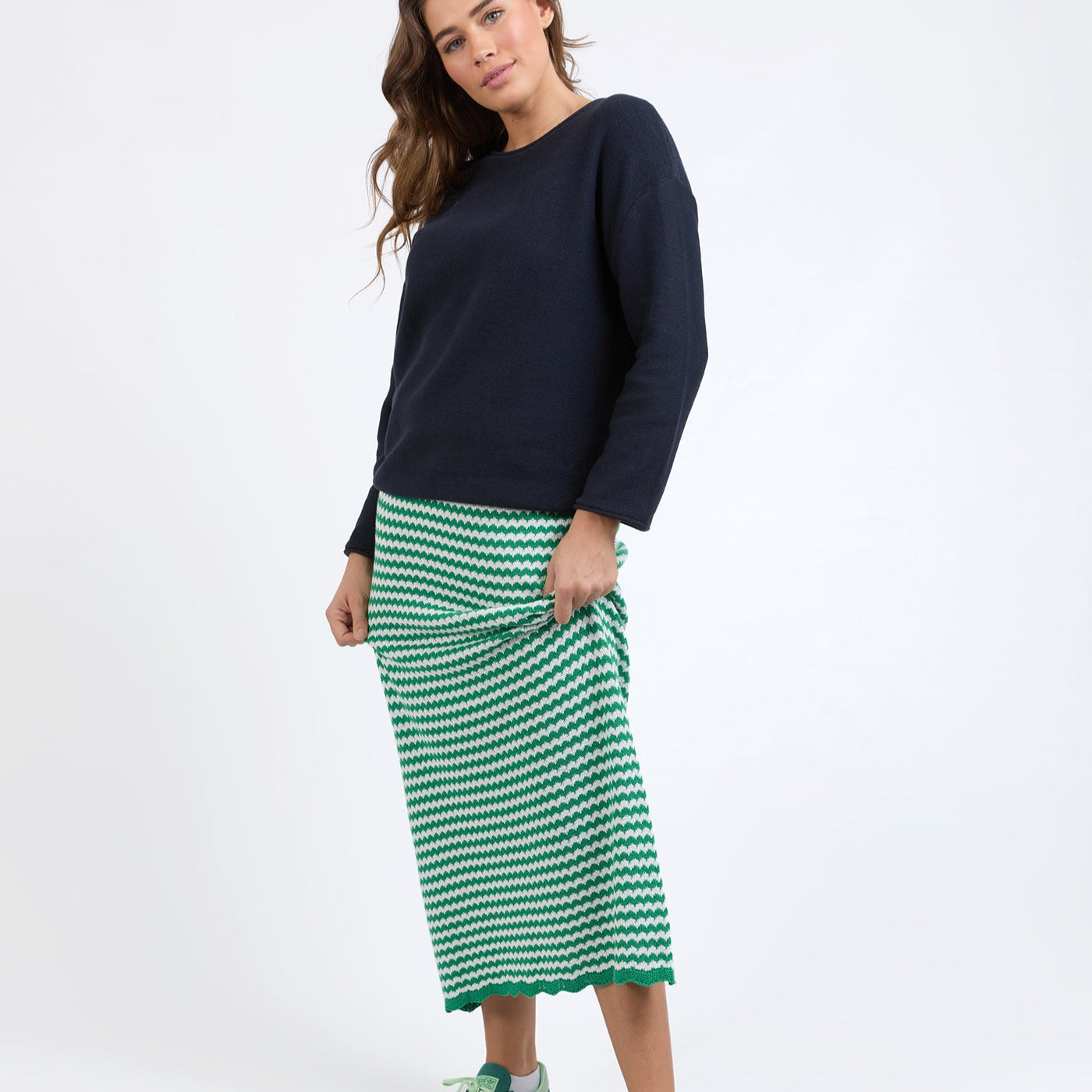 Elm Clothing Rosie Stripe Skirt