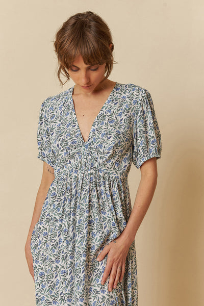 Indi and Cold Bow Shaped Neck Dress