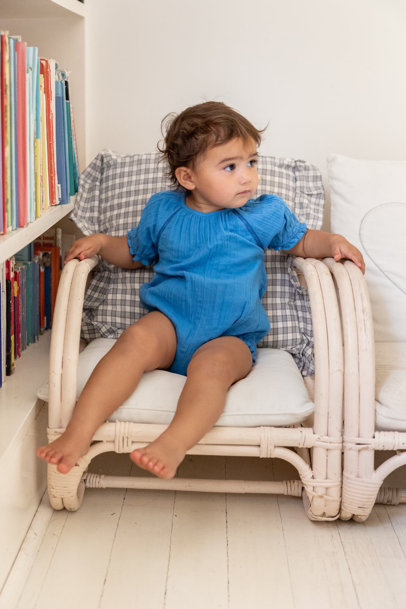 Alex and Ant Lennie Playsuit Sky Blue