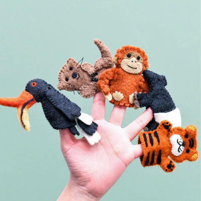 Finger Puppets Asian Rainforest Animals