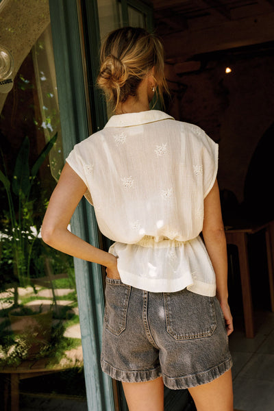 Indi and Cold Cotton Embroidered Shirt