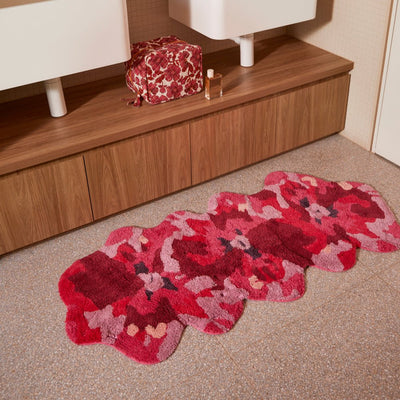 Bonnie & Neil Pansy Pink Long Bath Mat