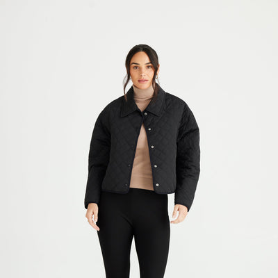Brave and True Ainsley Puffer Jacket Black