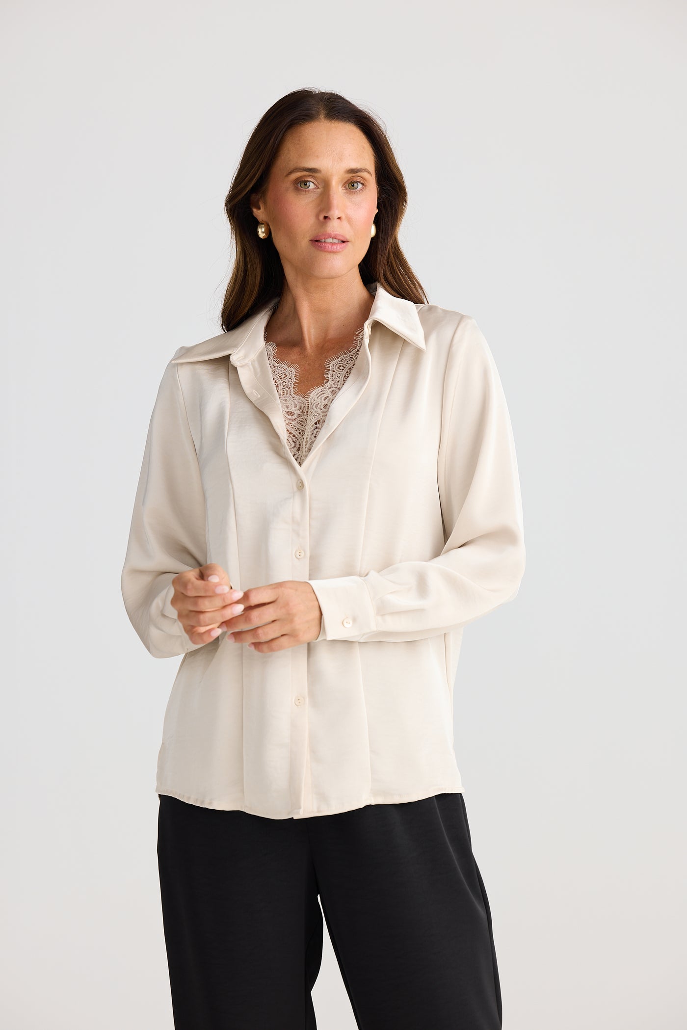 Brave and True Jemima Shirt Oyster
