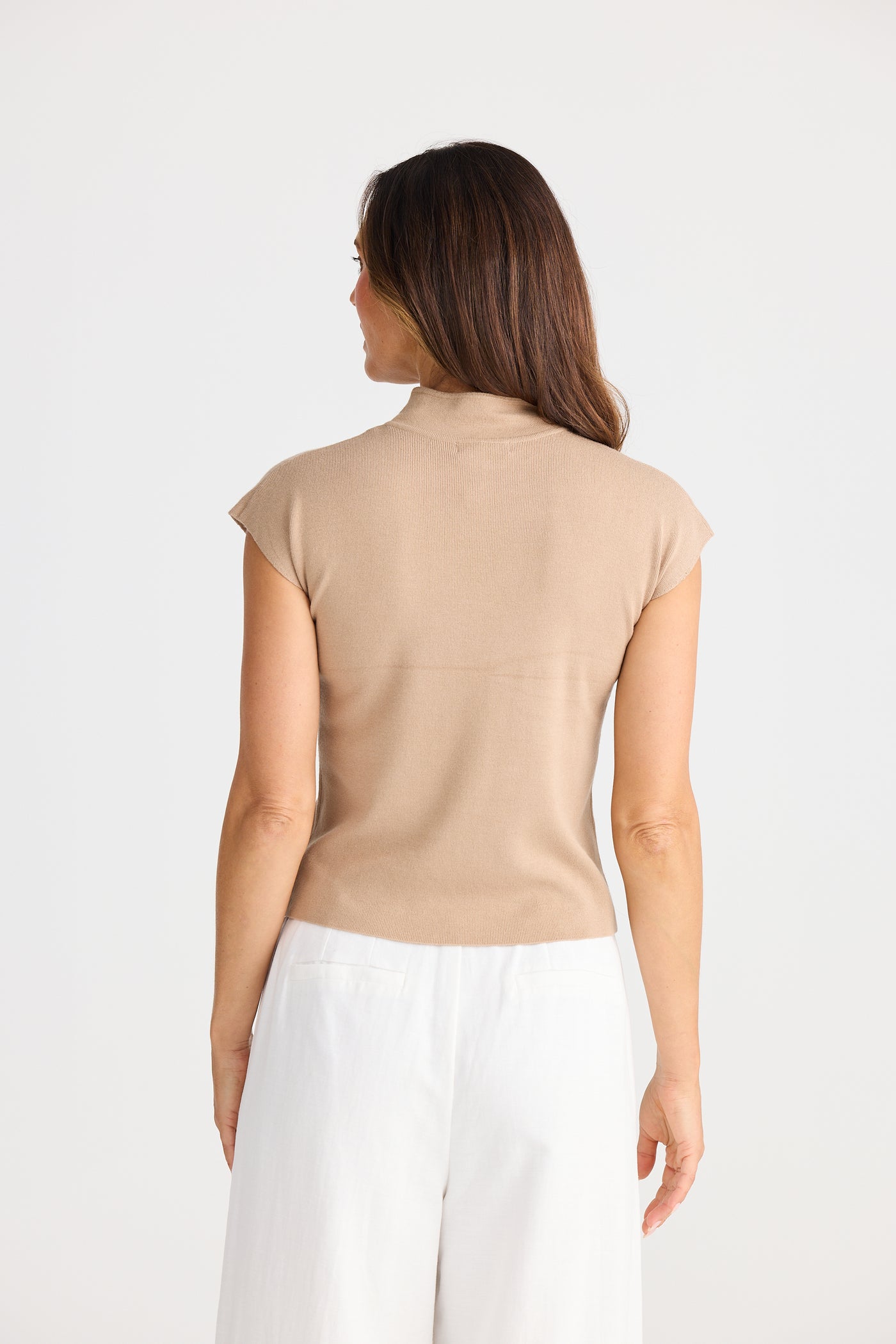 Brave and True Kyoto Knit Top Pebble