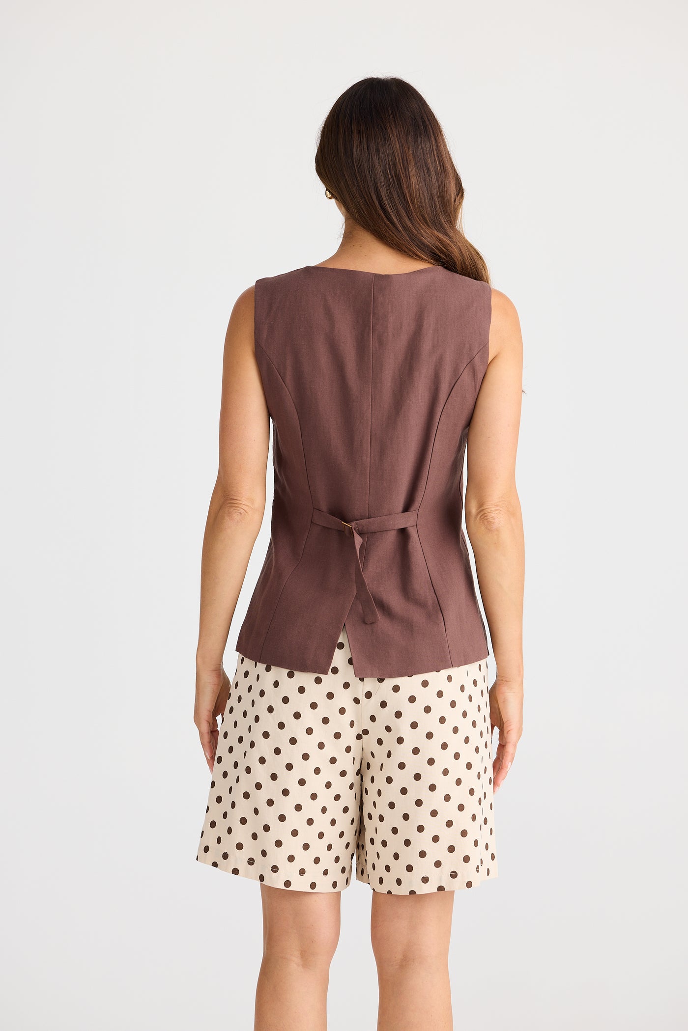Brave and True Eden Waistcoat Chocolate