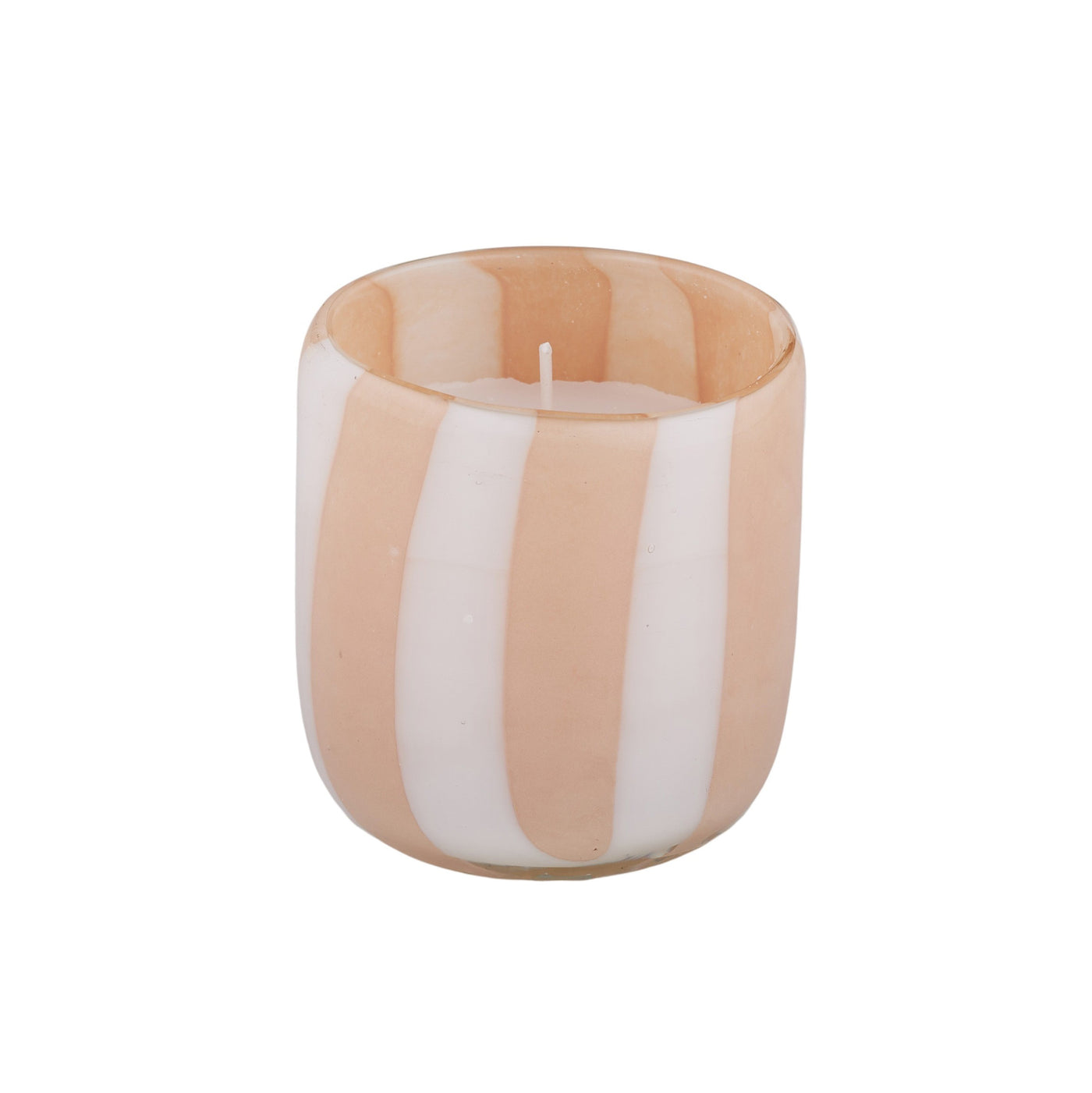 Haven Glass Candle White/Pink