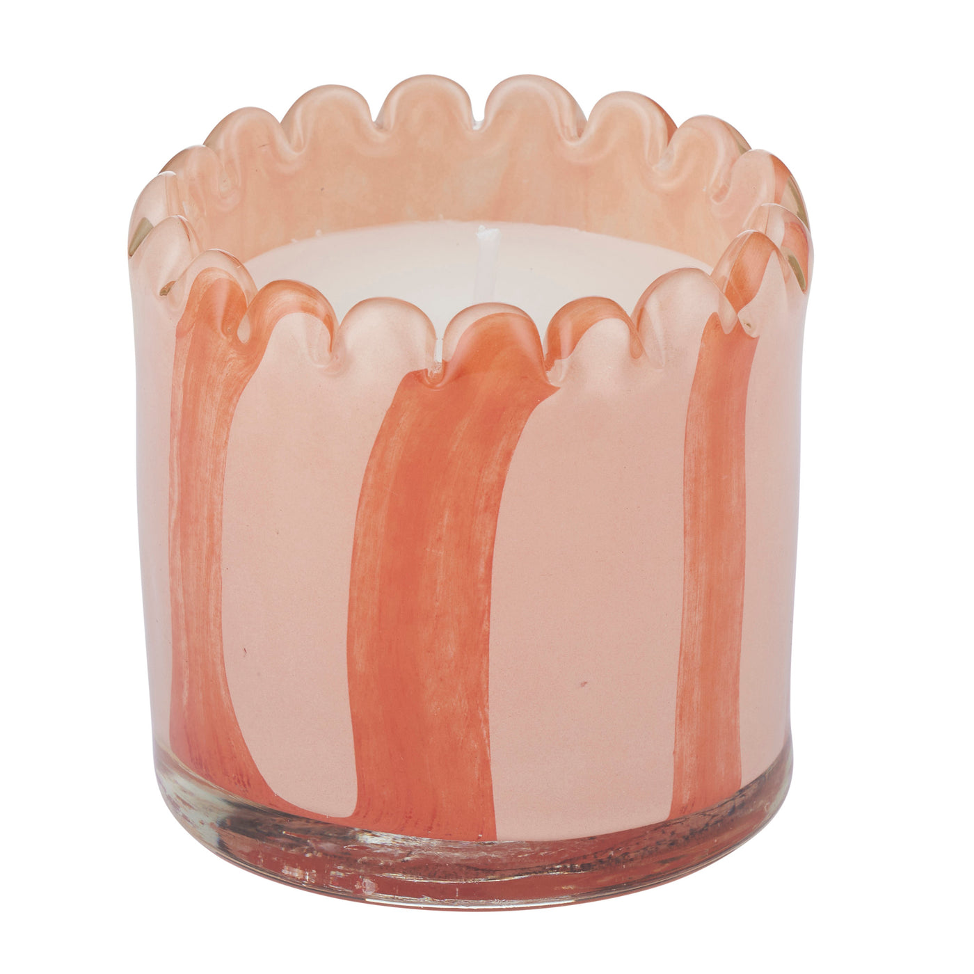 Billie Glass Candle  Rose/Red