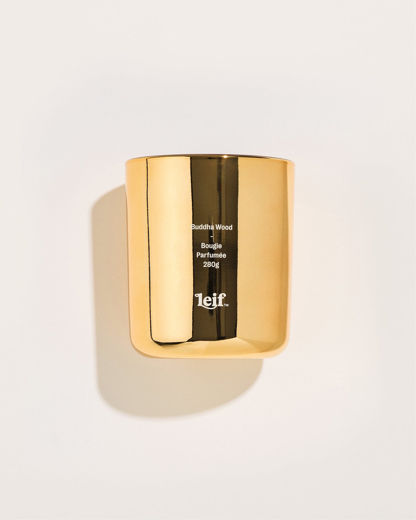 Leif Limited Edition Holiday Buddha Wood Gold Candle