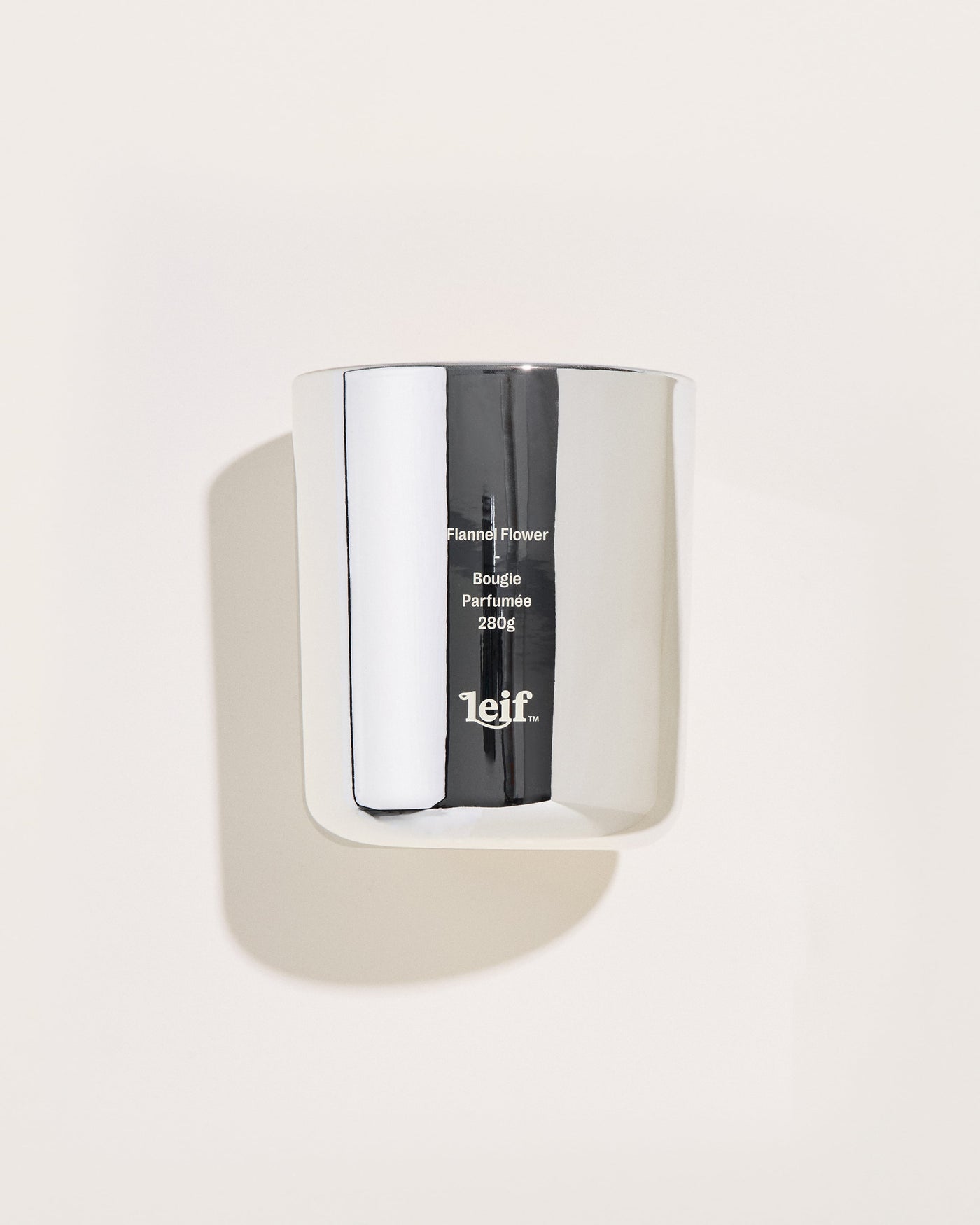 Leif Limited Edition Holiday Flannel Flower Silver Candle