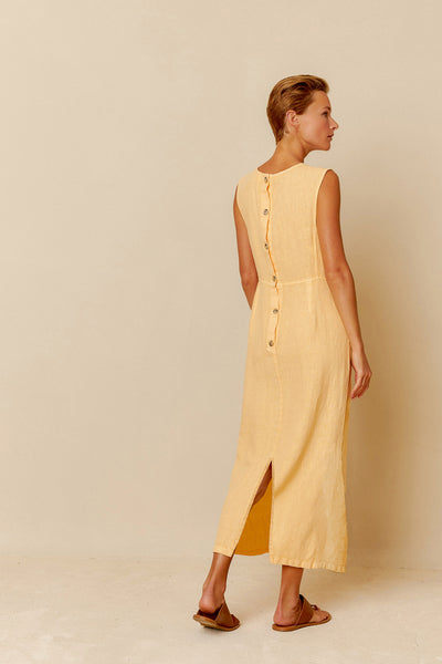 Indi and Cold Linen Midi Dress