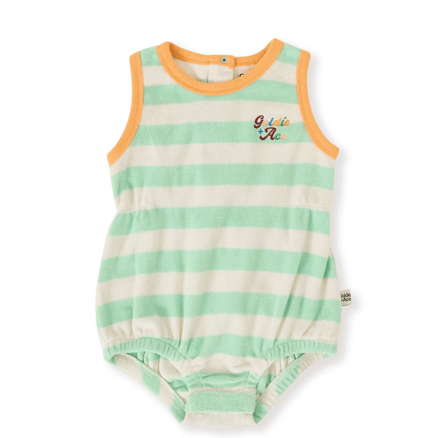 Goldie and Ace Peas in a Pod Stripe Bubble Romper