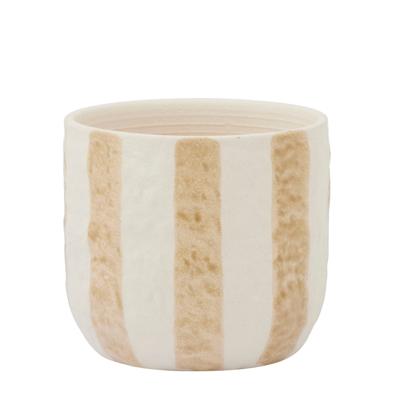 Rayas Ceramic Pot Taupe