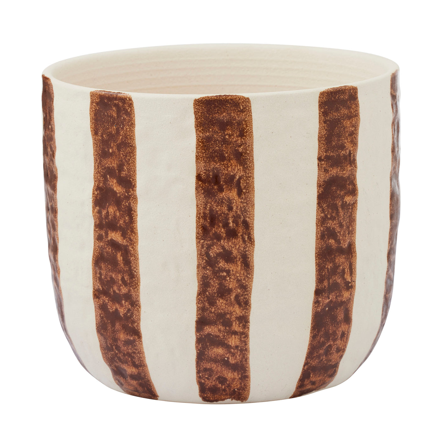 Rayas Ceramic Pot Tan