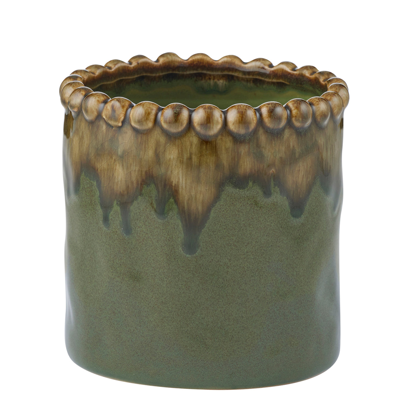 Emerson Ceramic Pot 16x16cm Olive*
