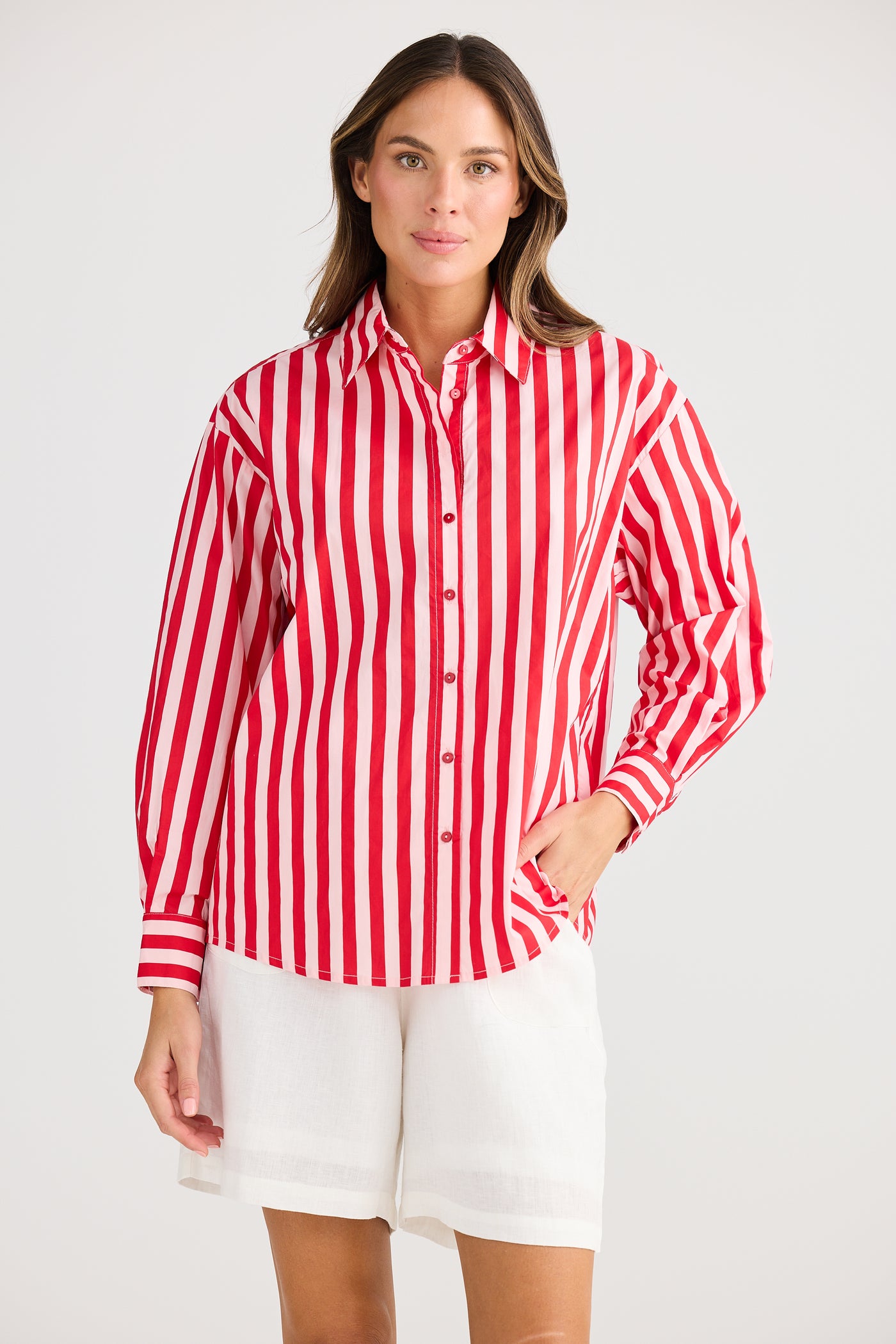 Holiday Adrift Shirt Red Stripe