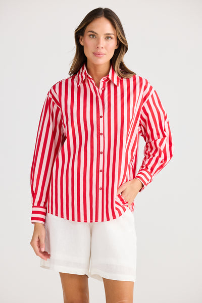 Holiday Adrift Shirt Red Stripe
