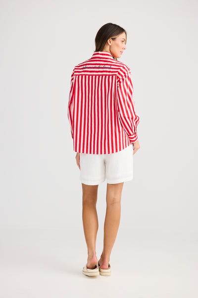 Holiday Adrift Shirt Red Stripe