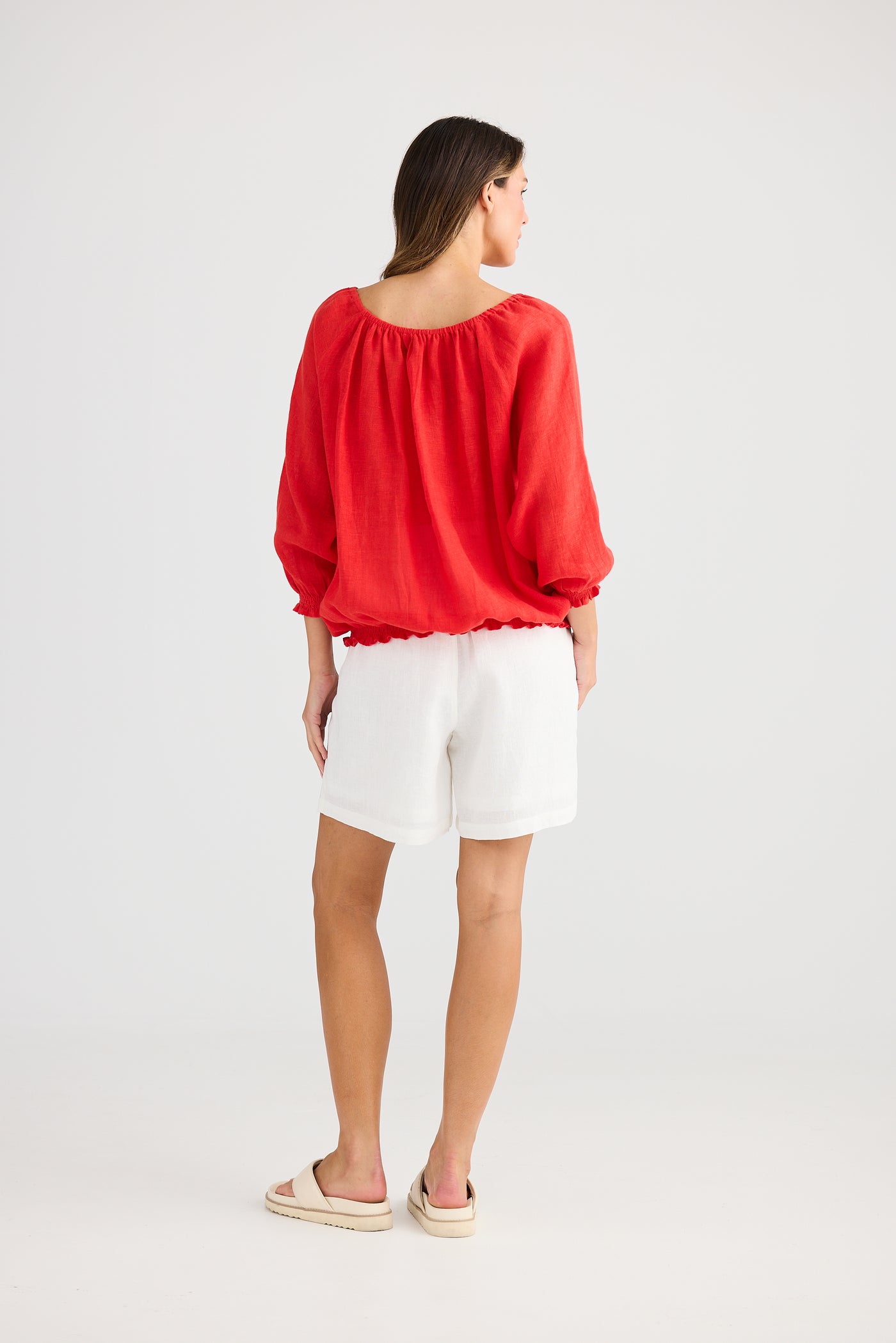 Holiday Seaside Top Red