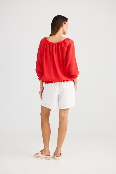 Holiday Seaside Top Red