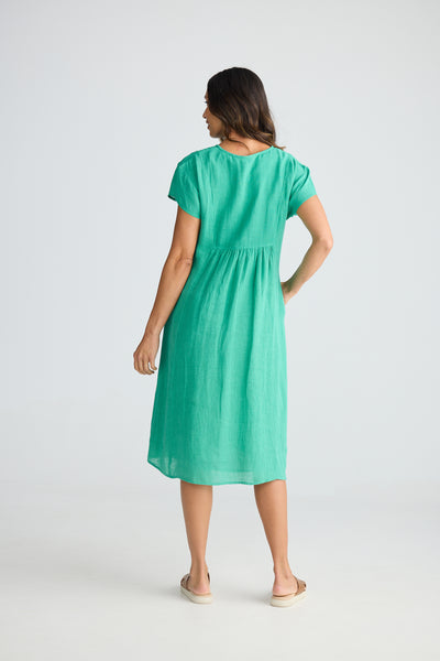 Holiday Trading Alfresco Dress Jade Green