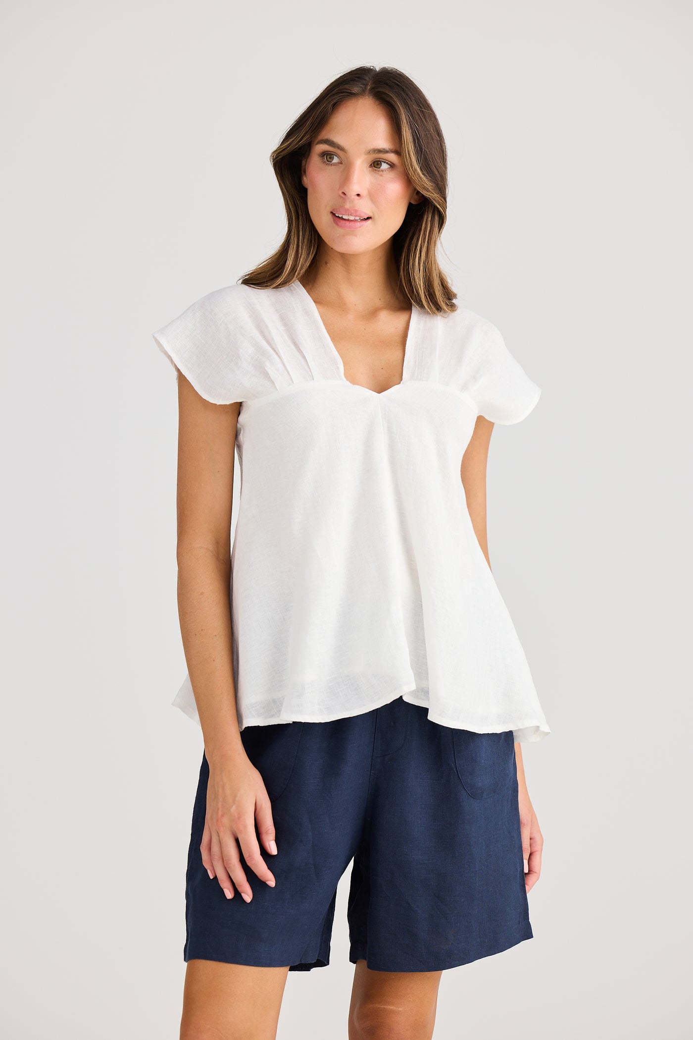 Holiday Sail Away Top White