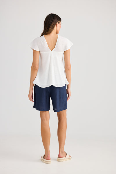 Holiday Sail Away Top White