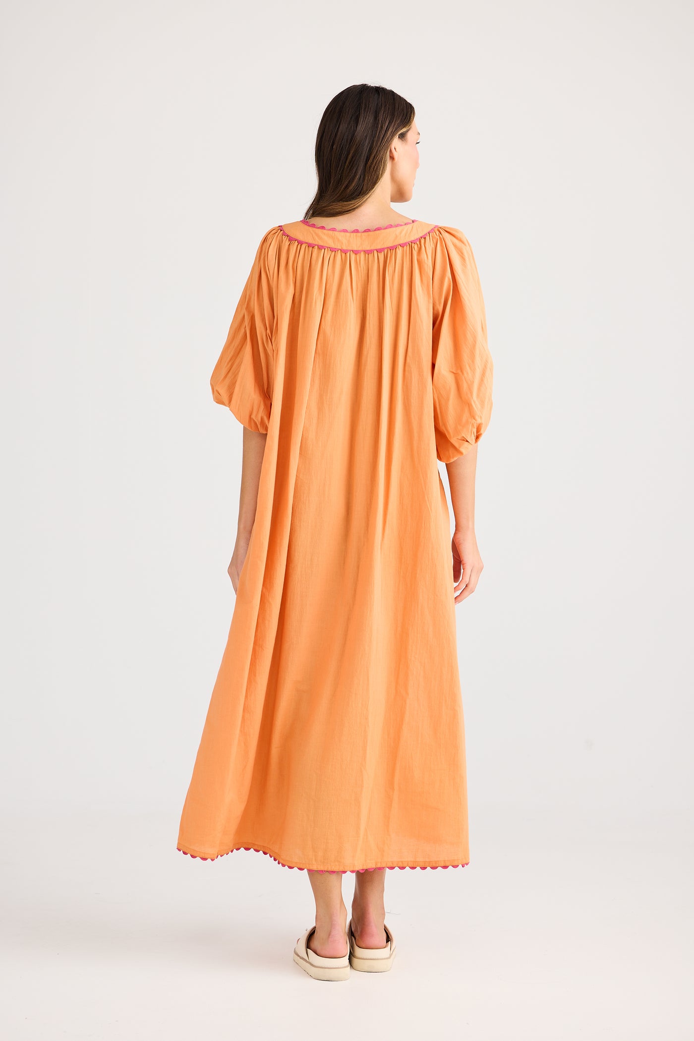 Holiday Jumeirah Maxi Dress Orange Palm