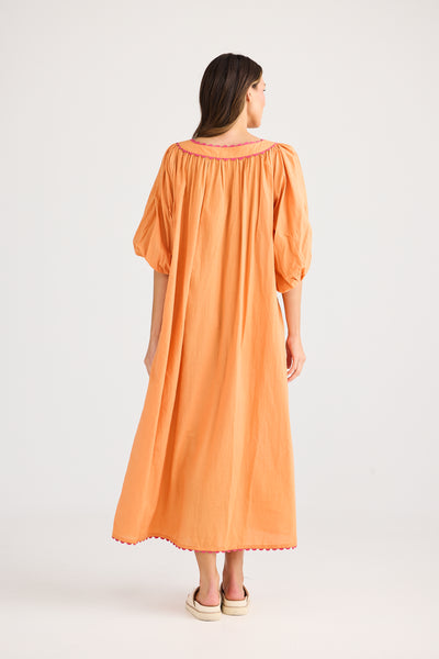 Holiday Jumeirah Maxi Dress Orange Palm