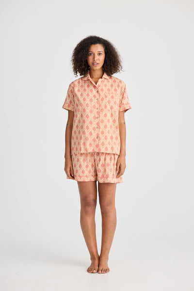 Holiday Namaste Pyjama Set Petals Print