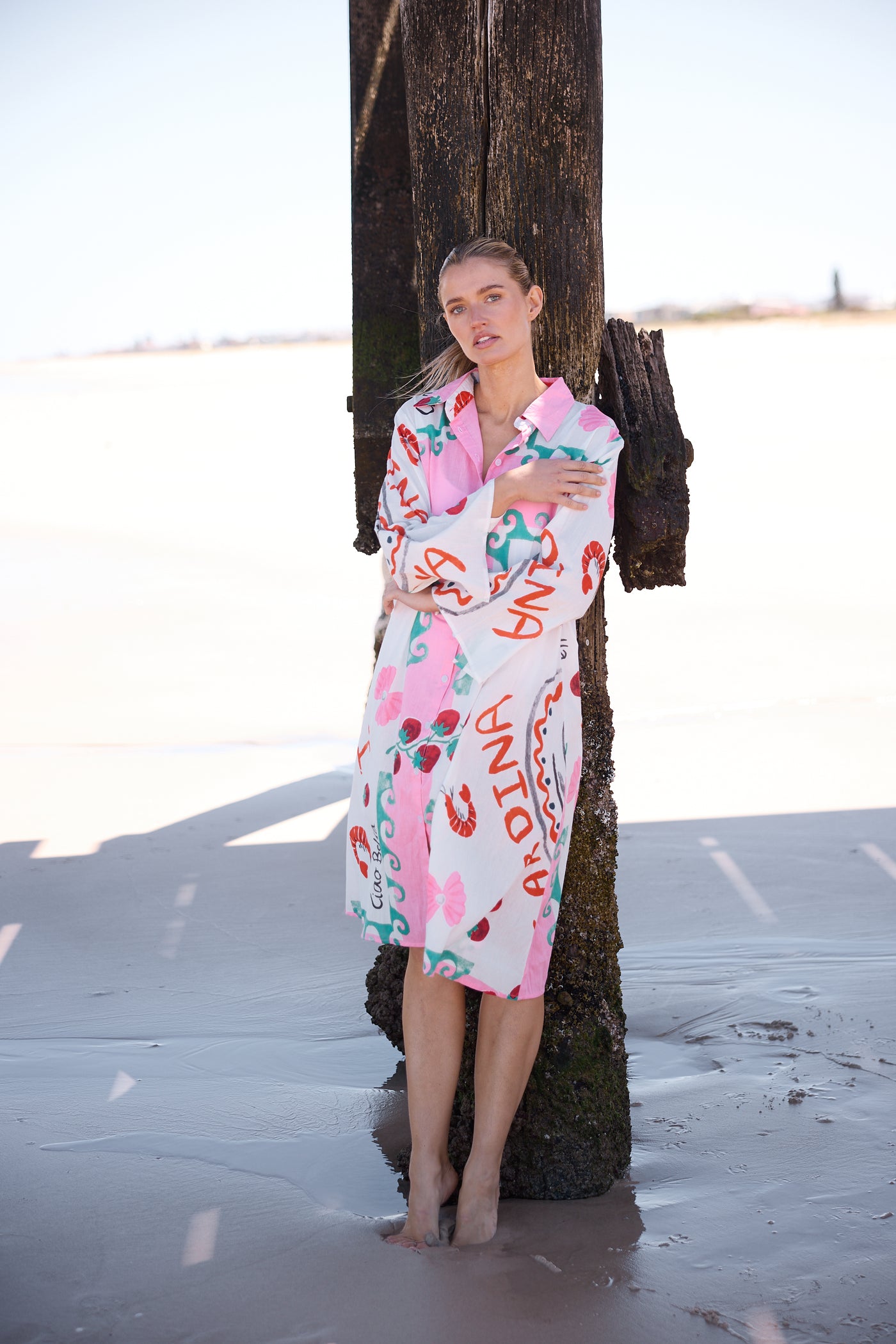 Holiday Stella Shirt Dress Italiano