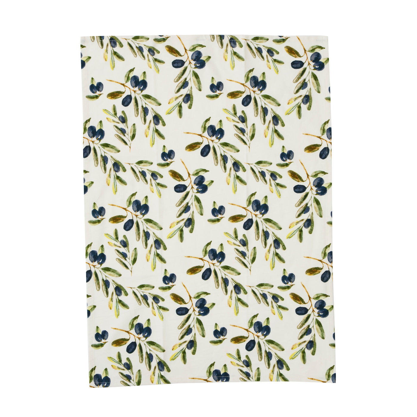 Oliva Set of 2 Cotton Tea Towel Black/Green