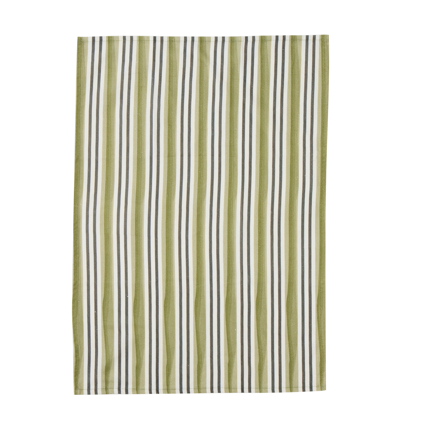Oliva Set of 2 Cotton Tea Towel Black/Green