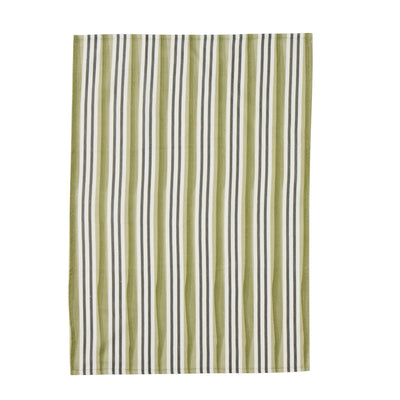 Oliva Set of 2 Cotton Tea Towel Black/Green