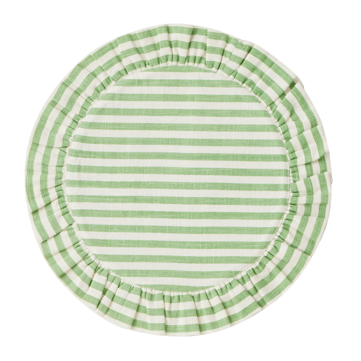 Lucille Cotton Stripe Placemat Jade